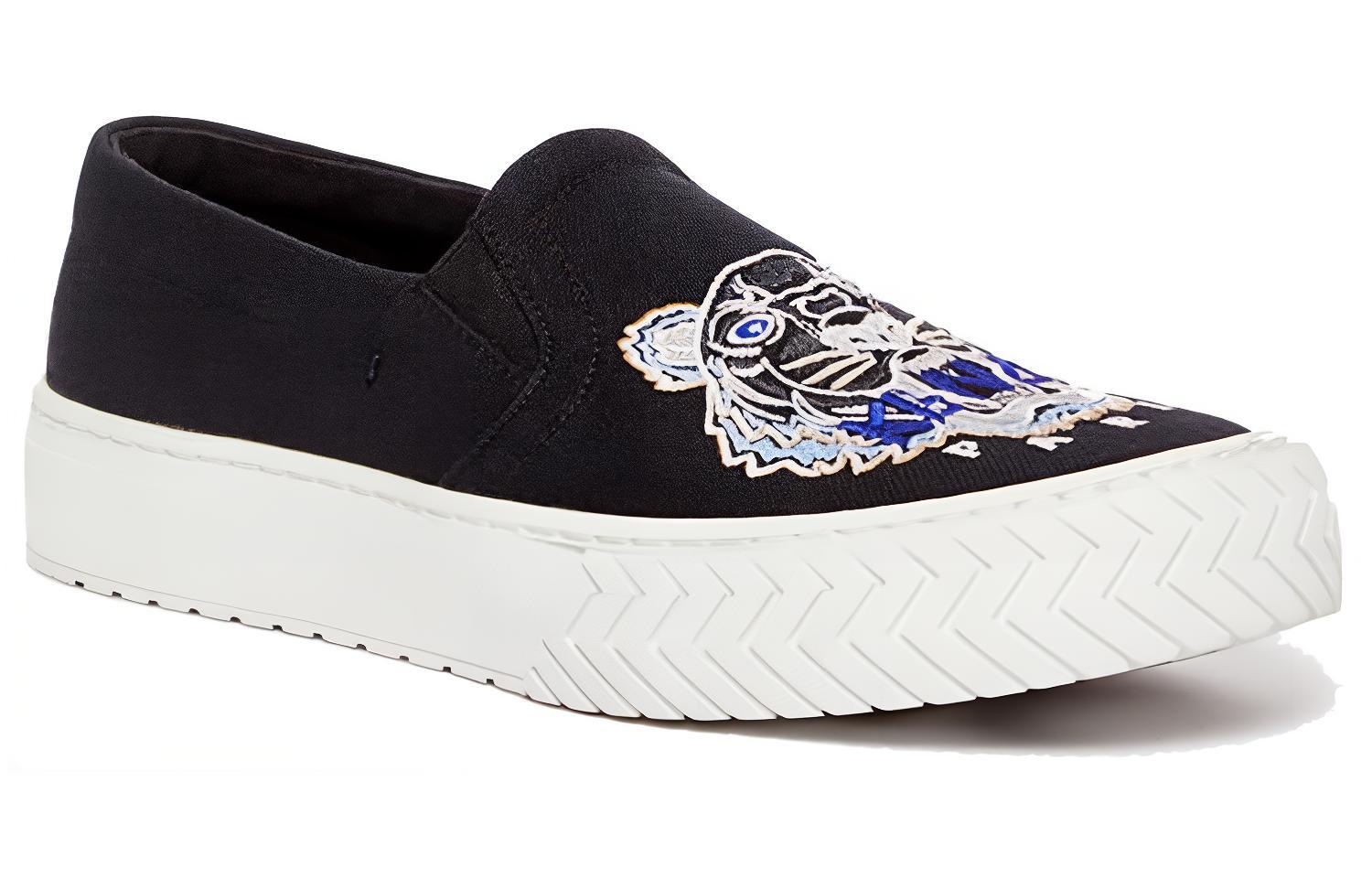 Слипоны женские KENZO K Skate Takumi Takada черные, 37 EU