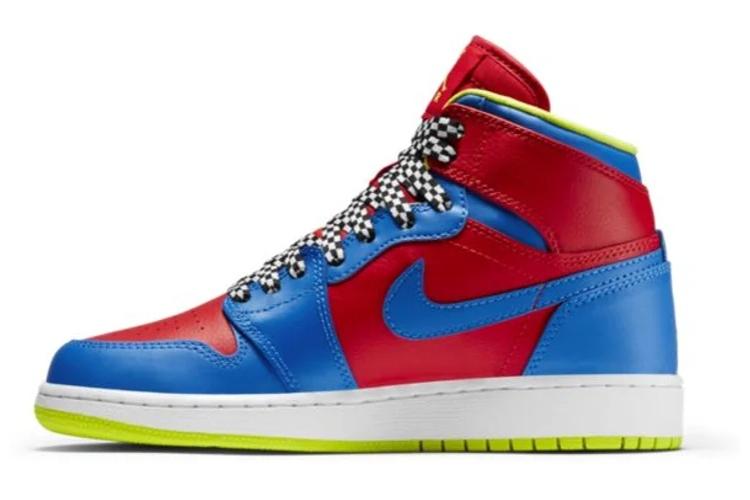 Кеды женские Jordan 1 Retro High Racing Pack GS, 37.5 EU