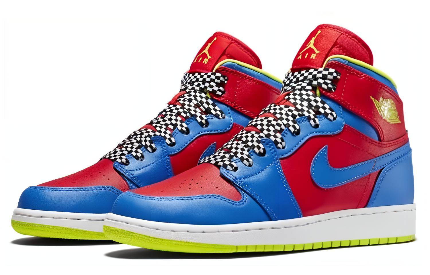 Кеды женские Jordan 1 Retro High Racing Pack GS, 37.5 EU