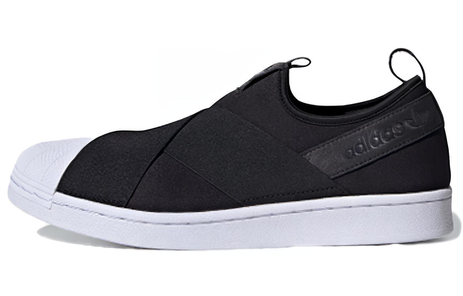 Слипоны унисекс Adidas Superstar Slip On черные