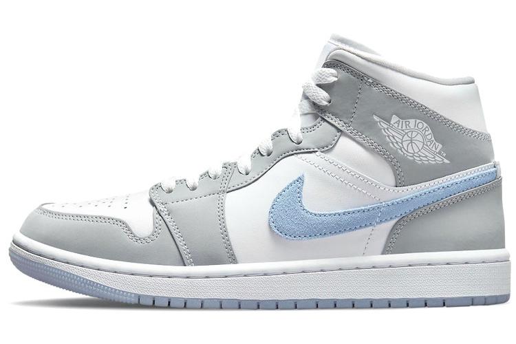 Кеды женские Air Jordan 1 Mid серые, 42.5 EU