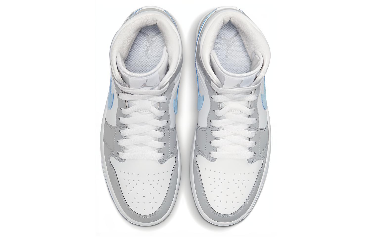 Кеды женские Air Jordan 1 Mid серые, 42.5 EU