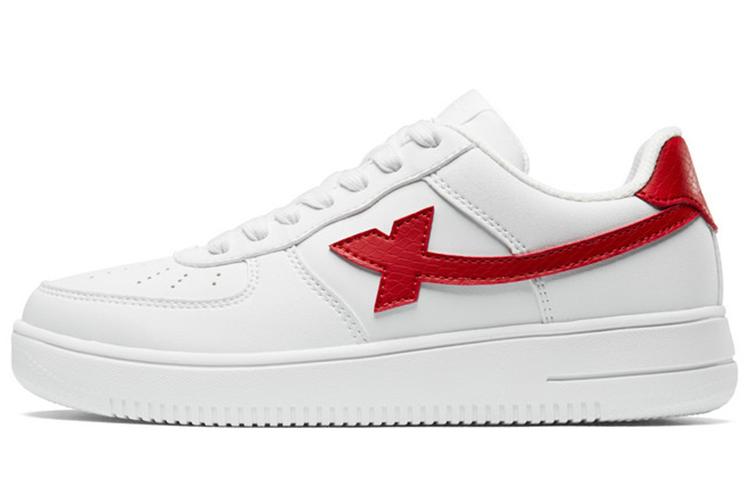 Кеды женские XTEP Air Force 1 белые с красной отделкой, 39 EU