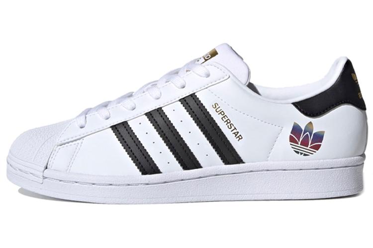 Кеды женские Adidas Originals Superstar Trefoil белые и черные, 36 2/3 EU