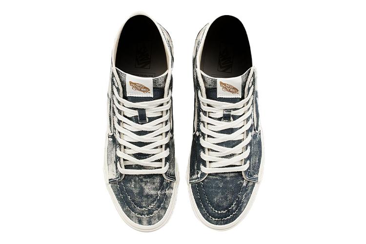 Кеды унисекс Vans SK8-Hi Tapered синий/белый, 35 EU