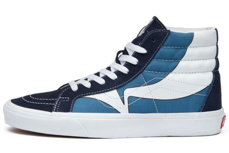 Кеды унисекс Vans SK8-Hi Reissue Warp Parisian Night Navy, 37 EU