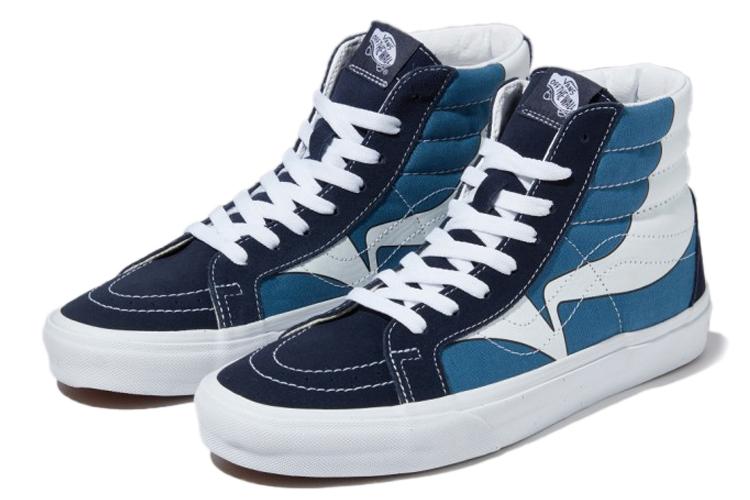 Кеды унисекс Vans SK8-Hi Reissue Warp Parisian Night Navy, 37 EU