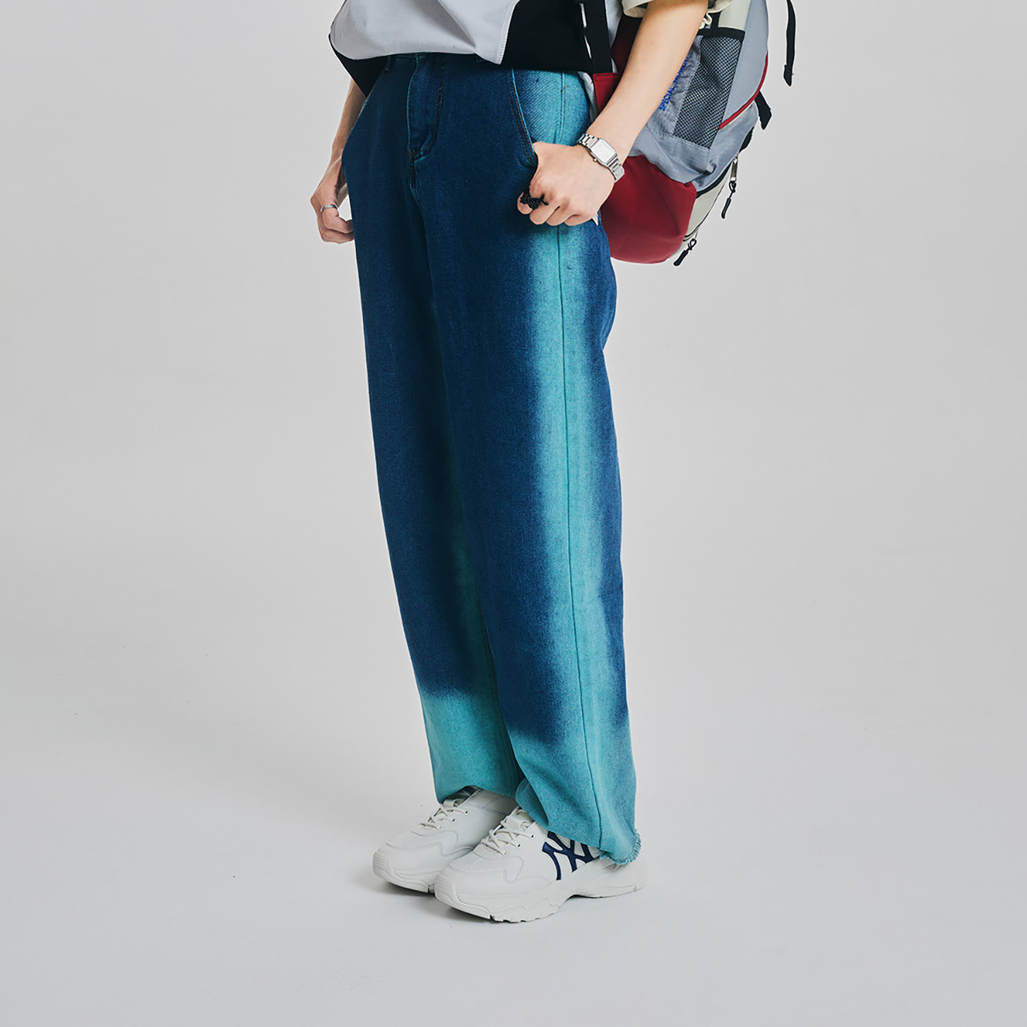 Кроссовки унисекс MLB Big Ball Chunky 3D белые, 37.5 EU