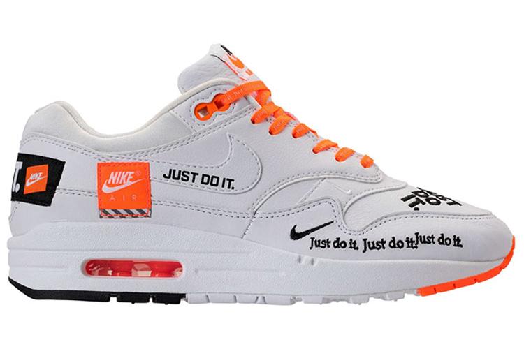 Кроссовки женские Nike Air Max 1 Just Do It белые, 37.5 EU