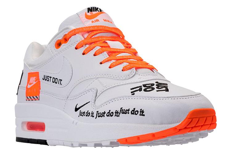 Кроссовки женские Nike Air Max 1 Just Do It белые, 37.5 EU