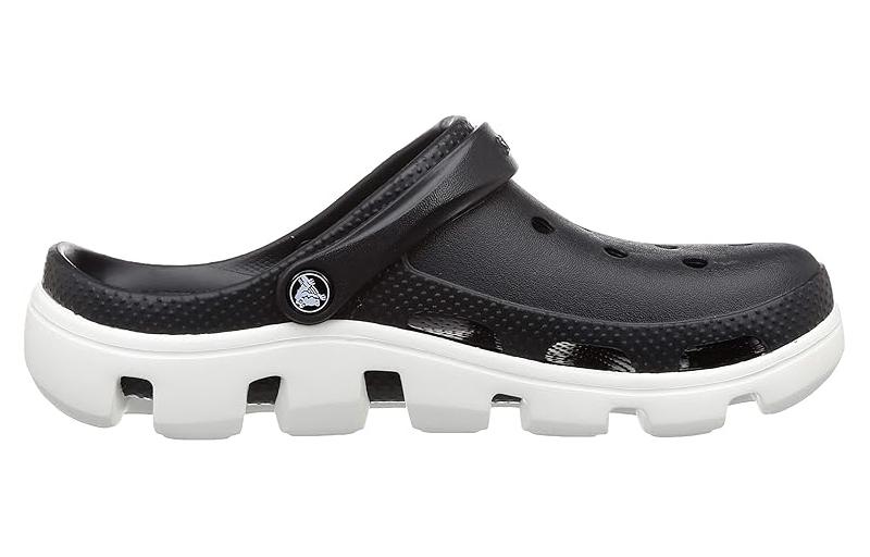 Шлепанцы унисекс Crocs Duet Black White, 41-42 EU