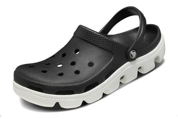 Шлепанцы унисекс Crocs Duet Black White, 41-42 EU