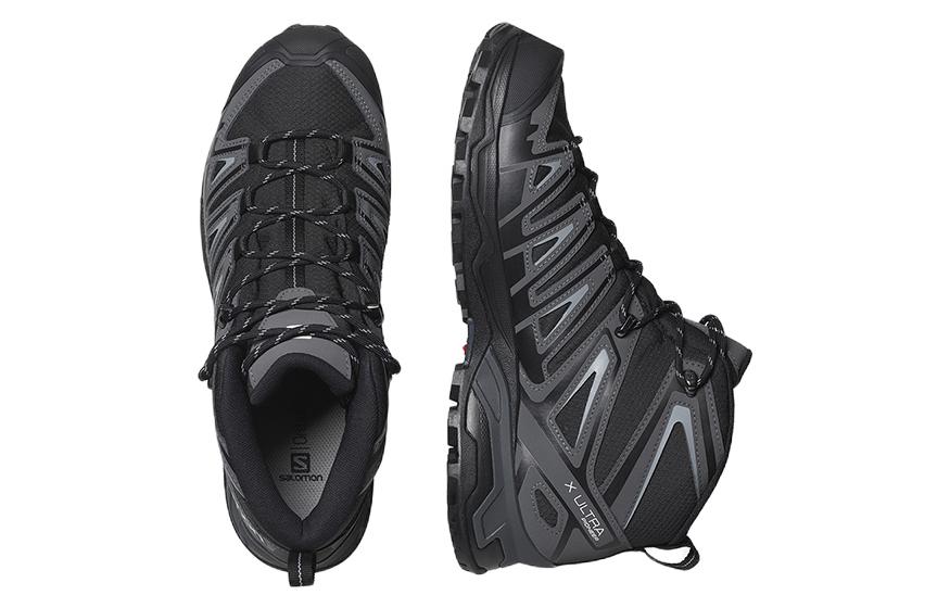 Ботинки мужские Salomon X Ultra Pioneer Mid CSWP черные, 44 2/3 EU