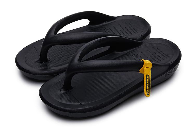 Шлепанцы унисекс TAW&TOE Quiet черные, 38 EU