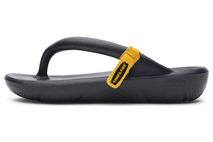 Шлепанцы унисекс TAW&TOE Quiet черные, 38 EU