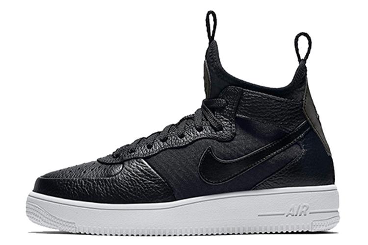 Кеды женские Nike Air Force 1 Ultraforce Mid черно-белые, 37.5 EU