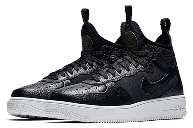 Кеды женские Nike Air Force 1 Ultraforce Mid черно-белые, 37.5 EU