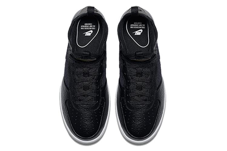 Кеды женские Nike Air Force 1 Ultraforce Mid черно-белые, 37.5 EU