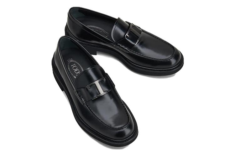 Мокасины мужские TOD'S T Timeless черные, 43 EU