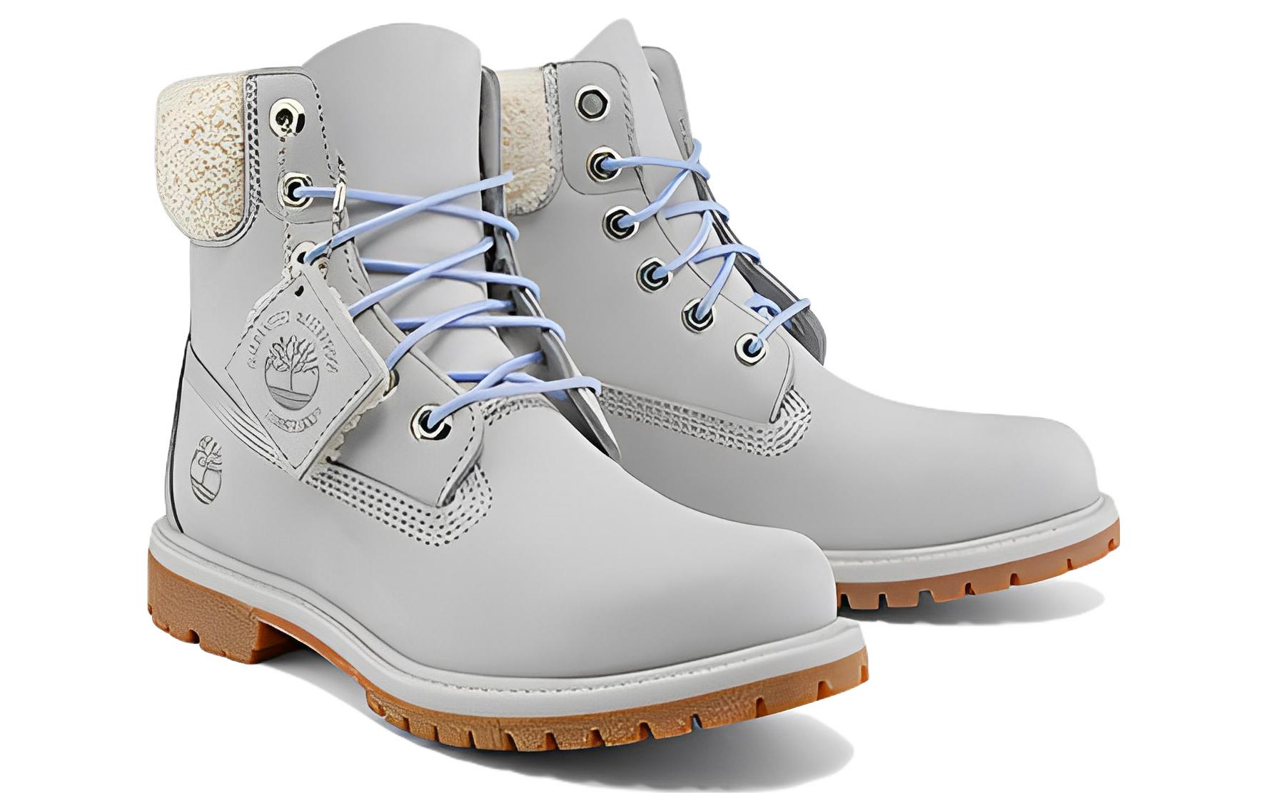 Ботинки женские Timberland 6 Inch Premium Waterproof светло-серые, 38 EU