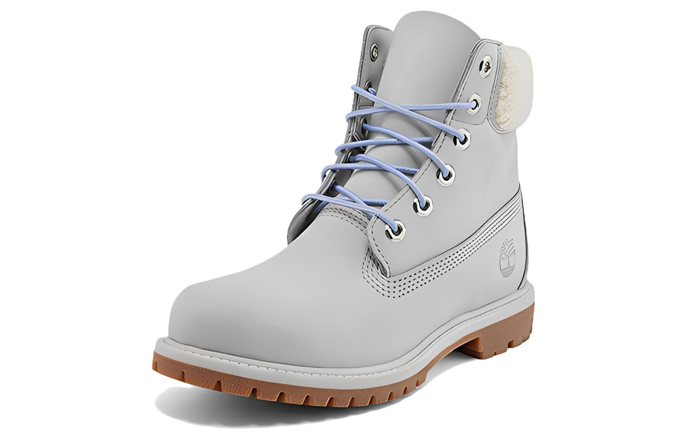 Ботинки женские Timberland 6 Inch Premium Waterproof светло-серые, 38 EU