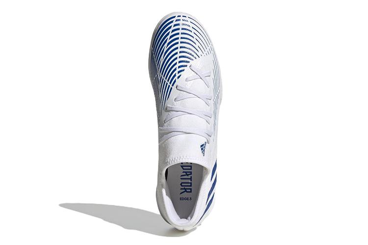 Футбольные бутсы мужские Adidas Predator Edge.3 L Tf белые и синие, 43 EU