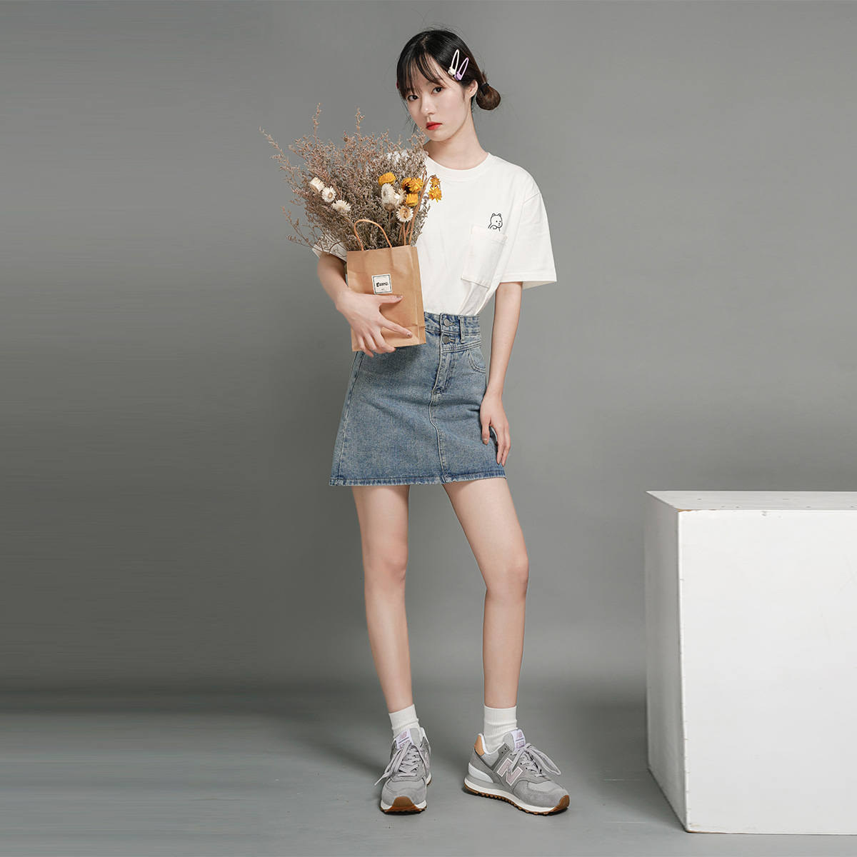 Кроссовки женские New Balance 574 Tencel Steel Rose Water, 35 EU