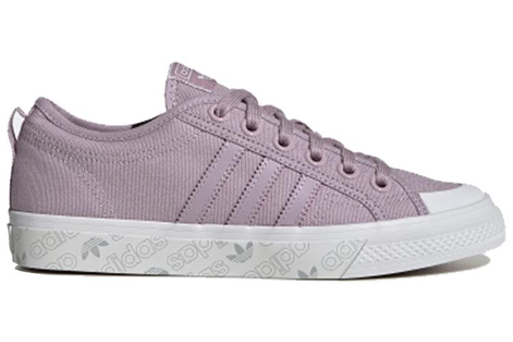 Кеды женские Adidas Nizza W светло-розовые и пурпурно-серые, 38 2/3 EU