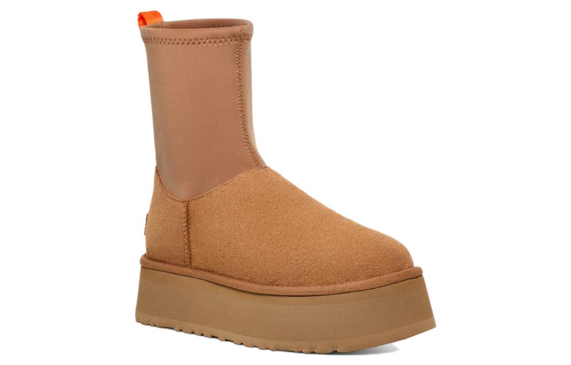 Угги женские UGG Classic Dipper Boot каштановые, 38 EU