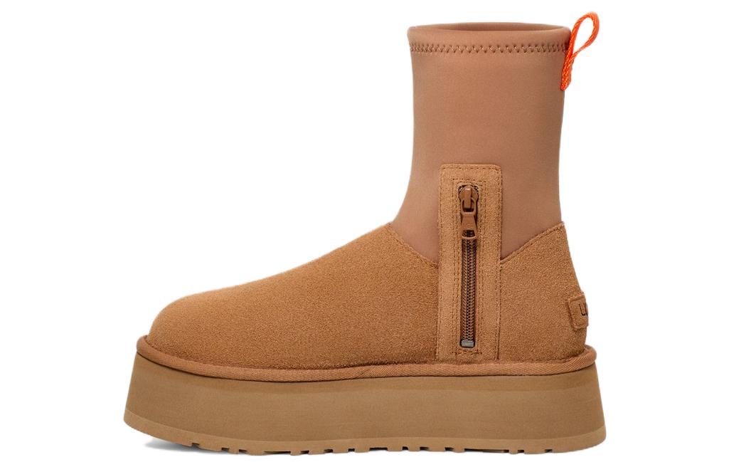 Угги женские UGG Classic Dipper Boot каштановые, 38 EU