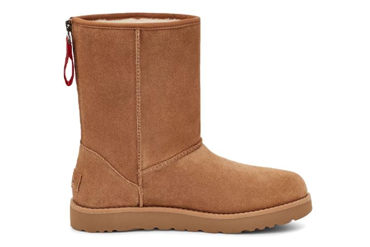 Угги женские UGG Classic Short Logo Zip, 36 EU