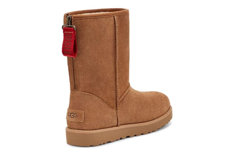 Угги женские UGG Classic Short Logo Zip, 36 EU