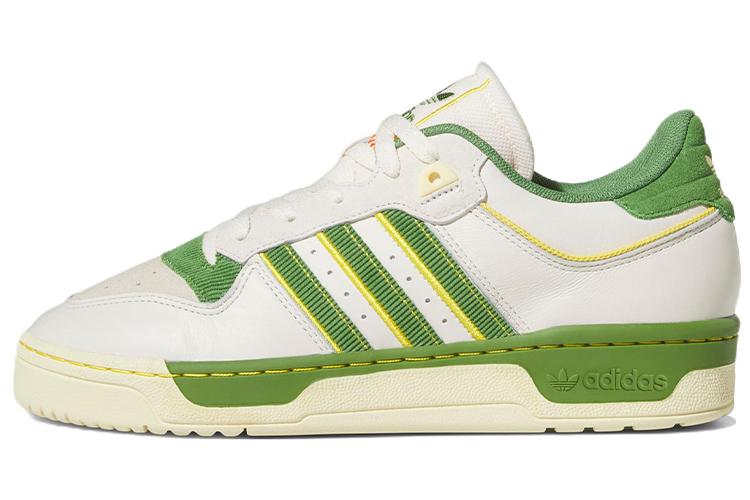 Кроссовки унисекс Adidas Rivalry Low 86 Pinkwhite Green Yellow, 44 2/3 EU
