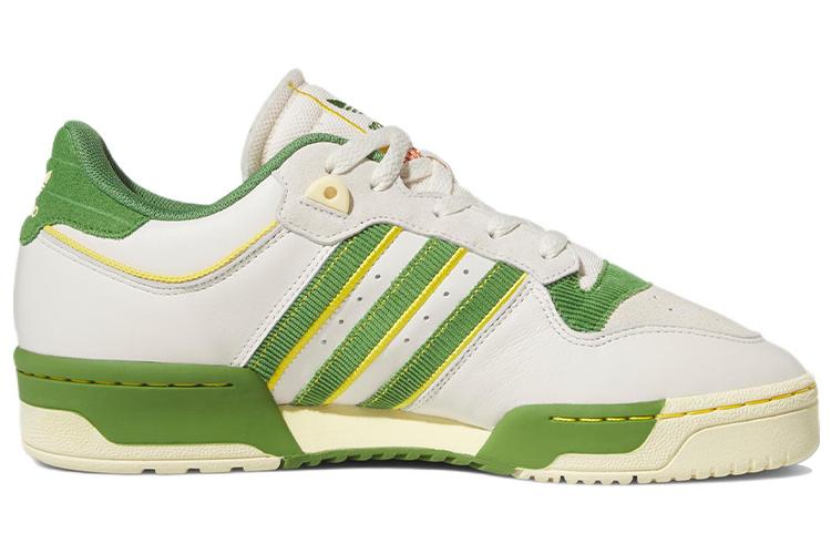 Кроссовки унисекс Adidas Rivalry Low 86 Pinkwhite Green Yellow, 44 2/3 EU