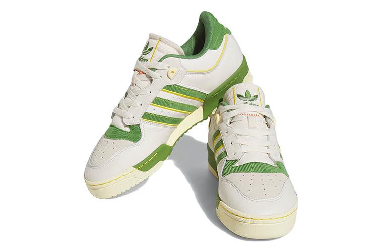 Кроссовки унисекс Adidas Rivalry Low 86 Pinkwhite Green Yellow, 44 2/3 EU
