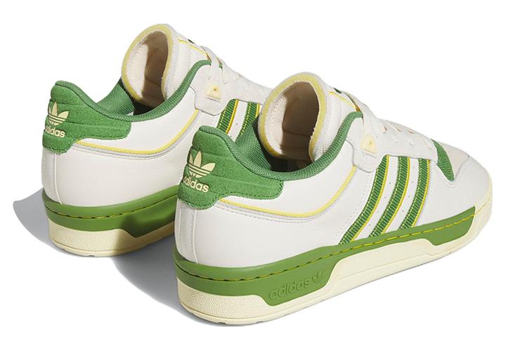 Кроссовки унисекс Adidas Rivalry Low 86 Pinkwhite Green Yellow, 44 2/3 EU