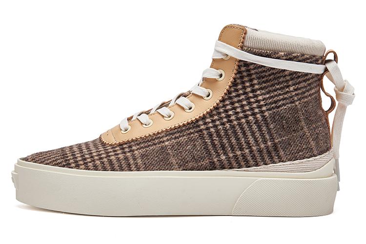 Спортивные кеды унисекс EQLZ EQUALIZER Fault Hi коричневые