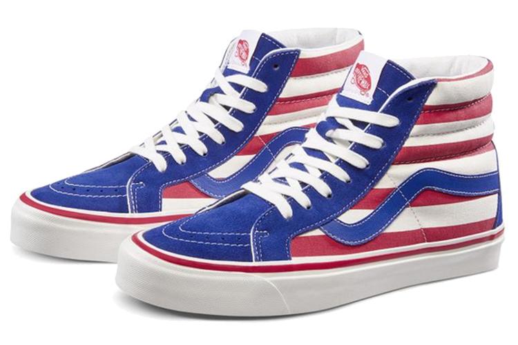 Кроссовки унисекс Vans SK8 Hi 38 DX Anaheim Factory-Stripes, 37 EU
