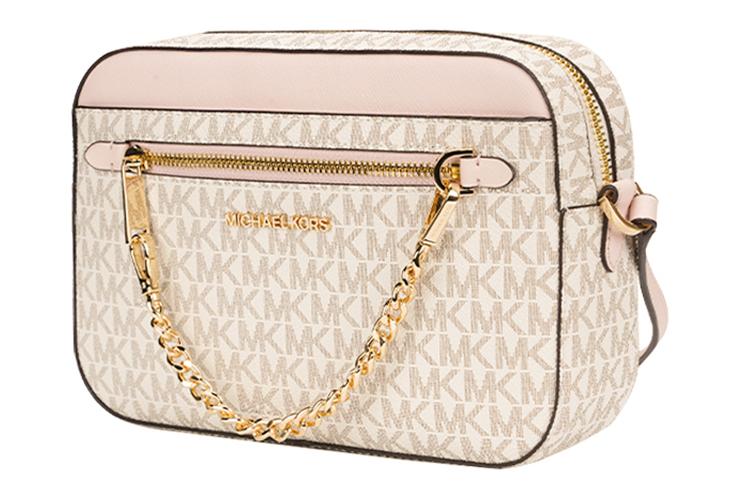Сумка женская MICHAEL KORS Jet Set Camera Bag Tubas розовая, белая, многоцветная
