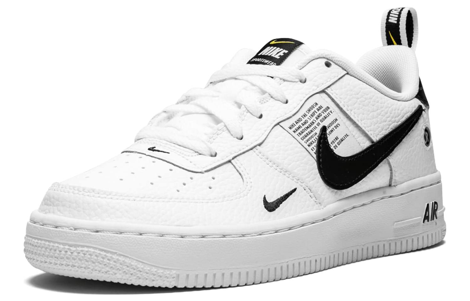 Кроссовки унисекс Nike Air Force 1 '07 LV8 Overbranding белые, 45 EU