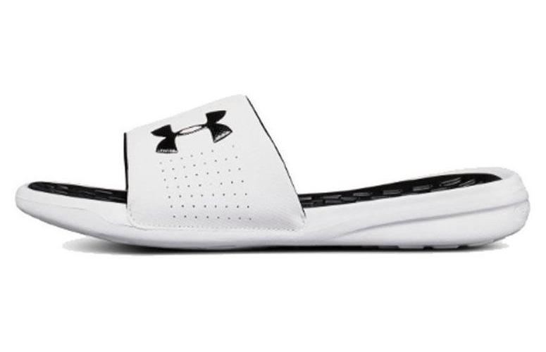 Сланцы мужские Under Armour Playmaker Fixed Strap белые, черные, 46 EU