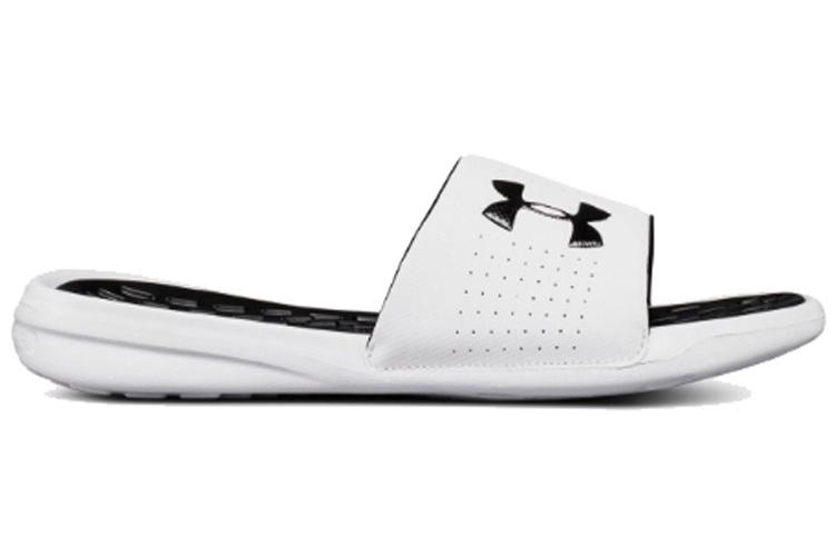 Сланцы мужские Under Armour Playmaker Fixed Strap белые, черные, 46 EU