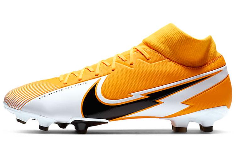 Футбольные бутсы Nike Mercurial Superfly 7 Academy FG/MG оранжевые, 45 EU