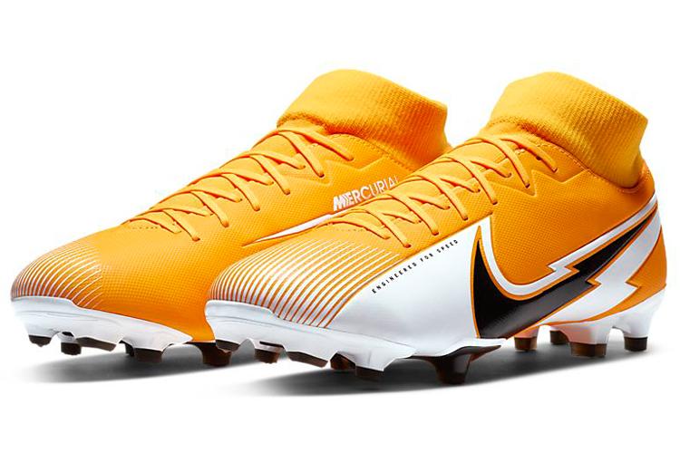 Футбольные бутсы Nike Mercurial Superfly 7 Academy FG/MG оранжевые, 45 EU