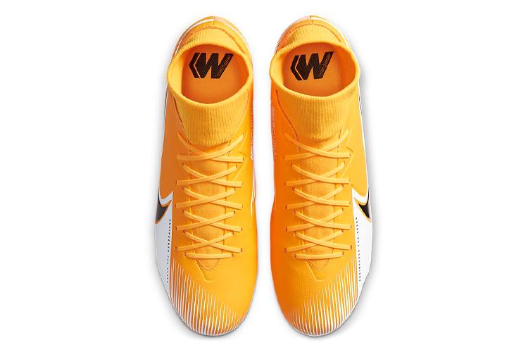 Футбольные бутсы Nike Mercurial Superfly 7 Academy FG/MG оранжевые, 45 EU