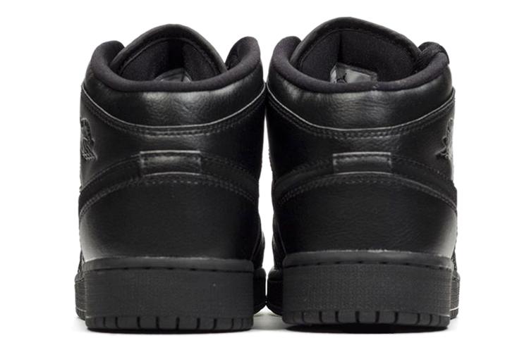 Спортивные кеды женские Jordan 1 Mid GS Deep Black, 38 EU