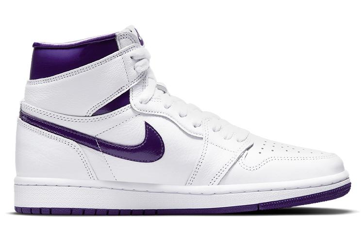 Кеды женские Air Jordan 1 High OG Court фиолетовые, 38.5 EU