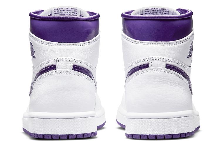 Кеды женские Air Jordan 1 High OG Court фиолетовые, 38.5 EU