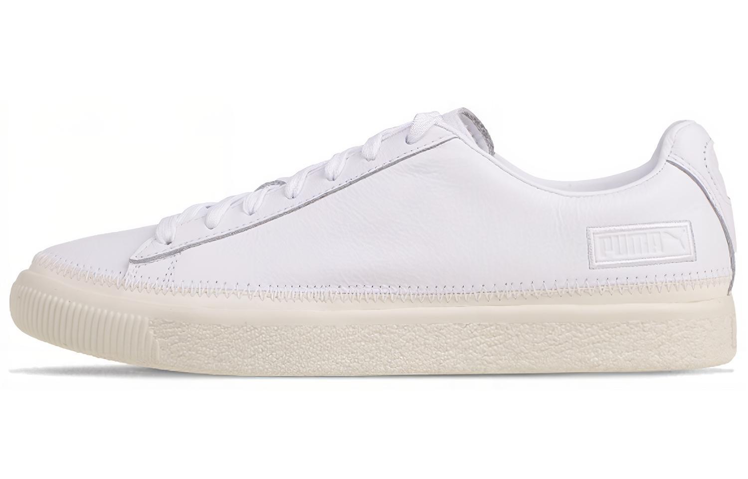 Кроссовки мужские PUMA Basket Stitched белые, 37.5 EU