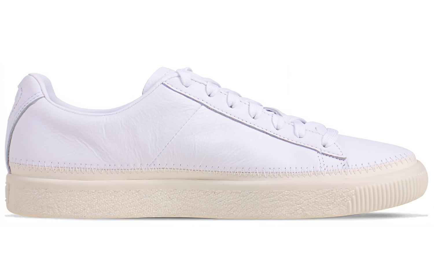 Кроссовки мужские PUMA Basket Stitched белые, 37.5 EU